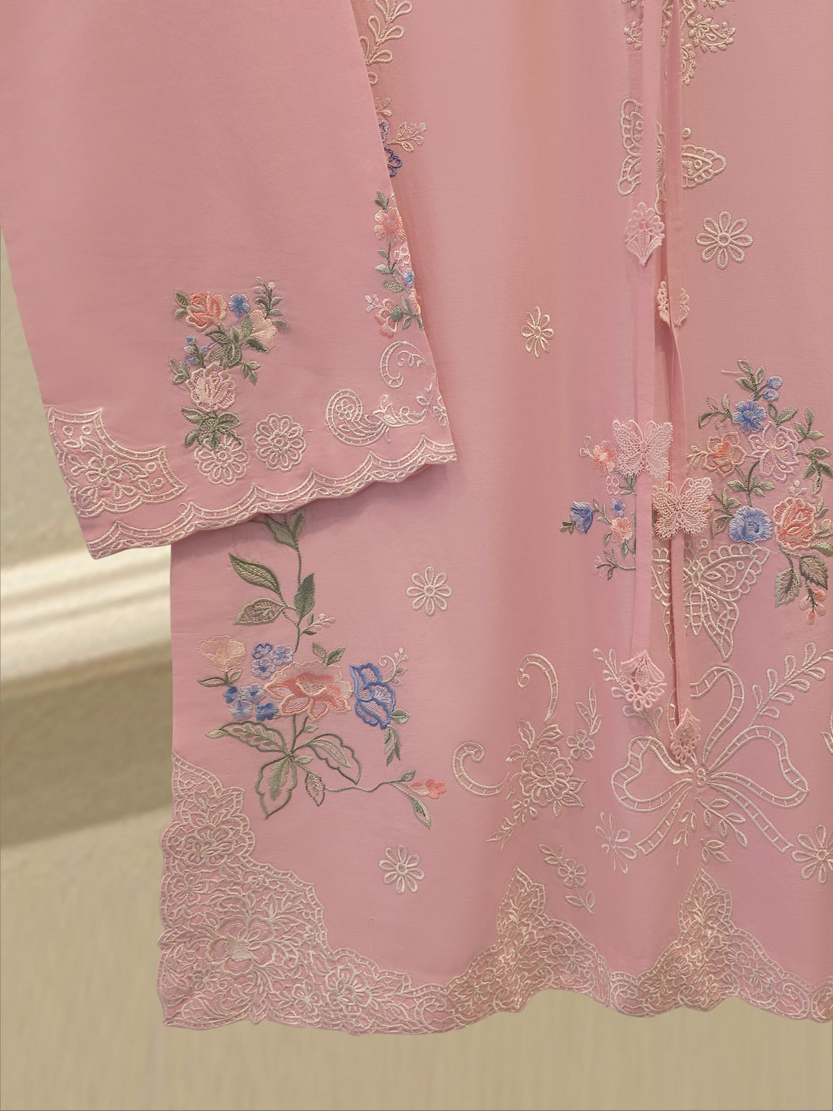 2 Piece - Embroidered Cambric Suit S115238