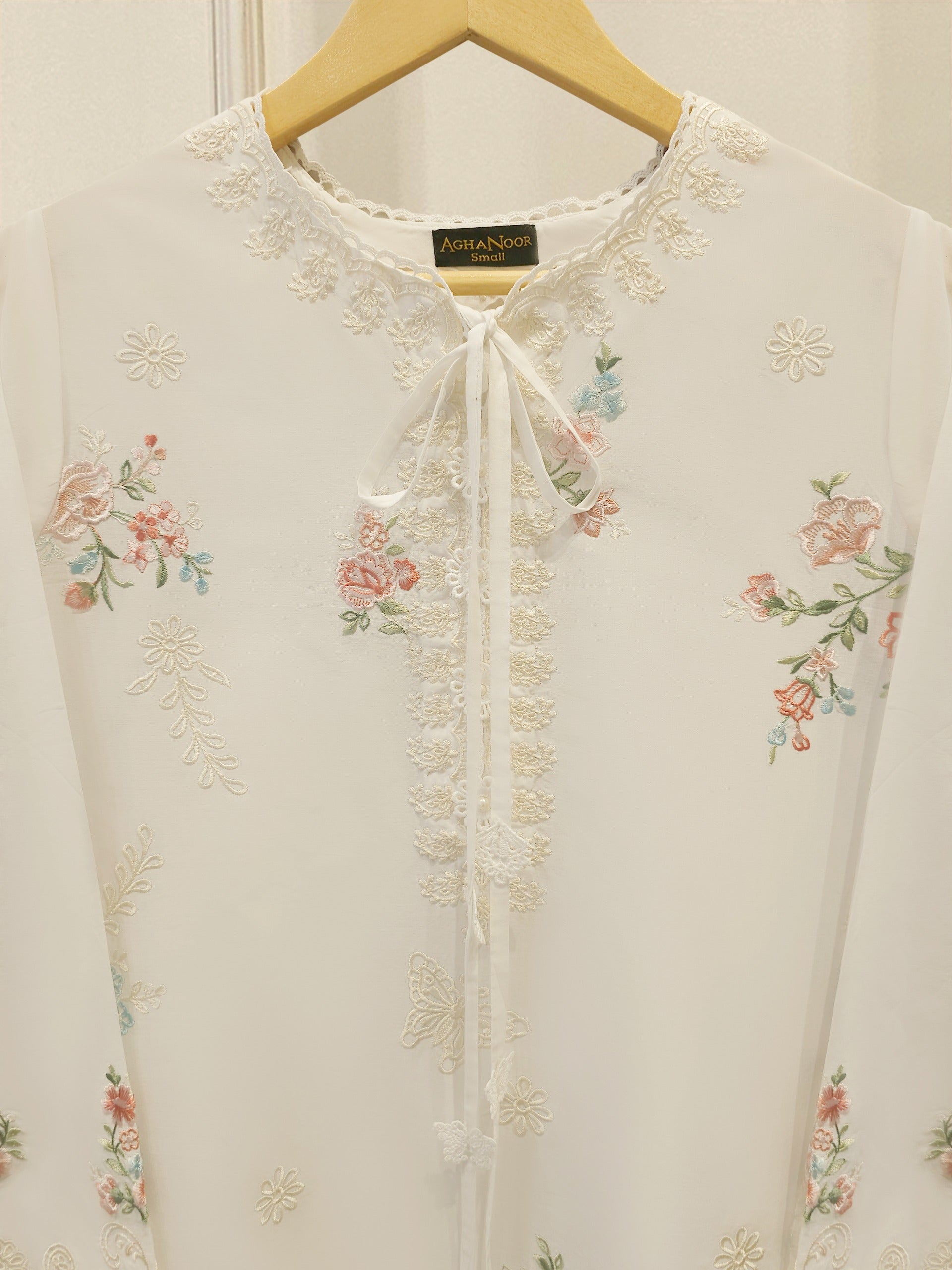 2 Piece - Embroidered Cambric Suit S115236 Secondary image