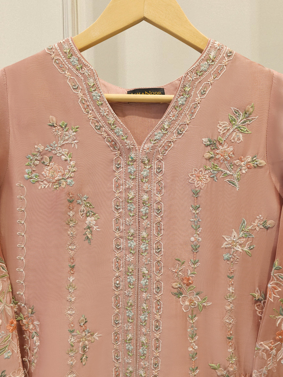 2 Piece- Pure Sheesha Silk Embroidered Suit S115260