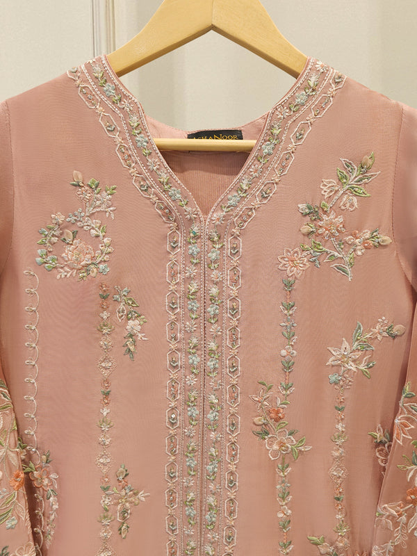 2 Piece- Pure Sheesha Silk Embroidered Suit S115260