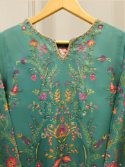 2-Piece Pure Printed Silk Suit with Khadi Silk Pants S115262