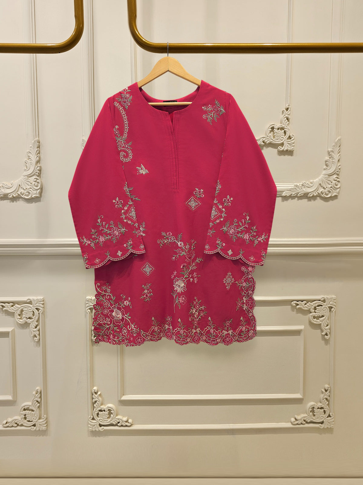 2 Piece - Embroidered Cambric Suit S115267
