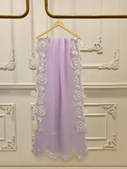 3 Piece- Pure  Sheesha Silk Embroidered Suit S115271