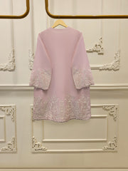 3 Piece- Pure  Sheesha Silk Embroidered Suit S115292
