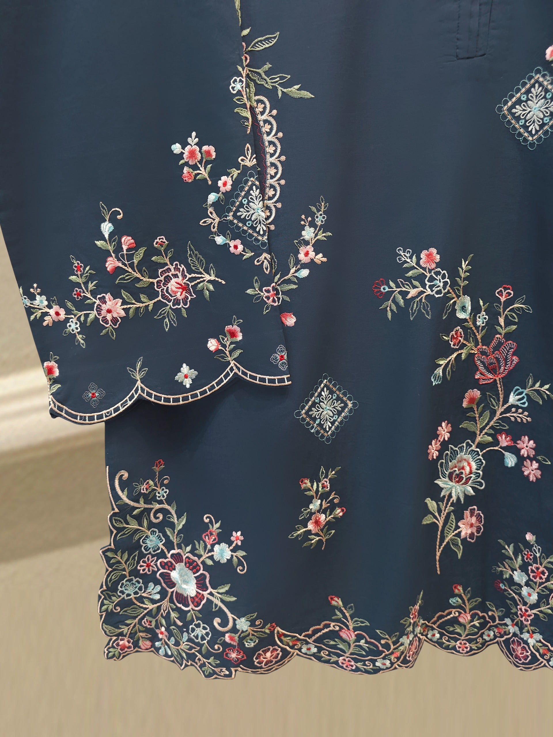 2 Piece - Embroidered Cambric Suit S115270 Secondary image