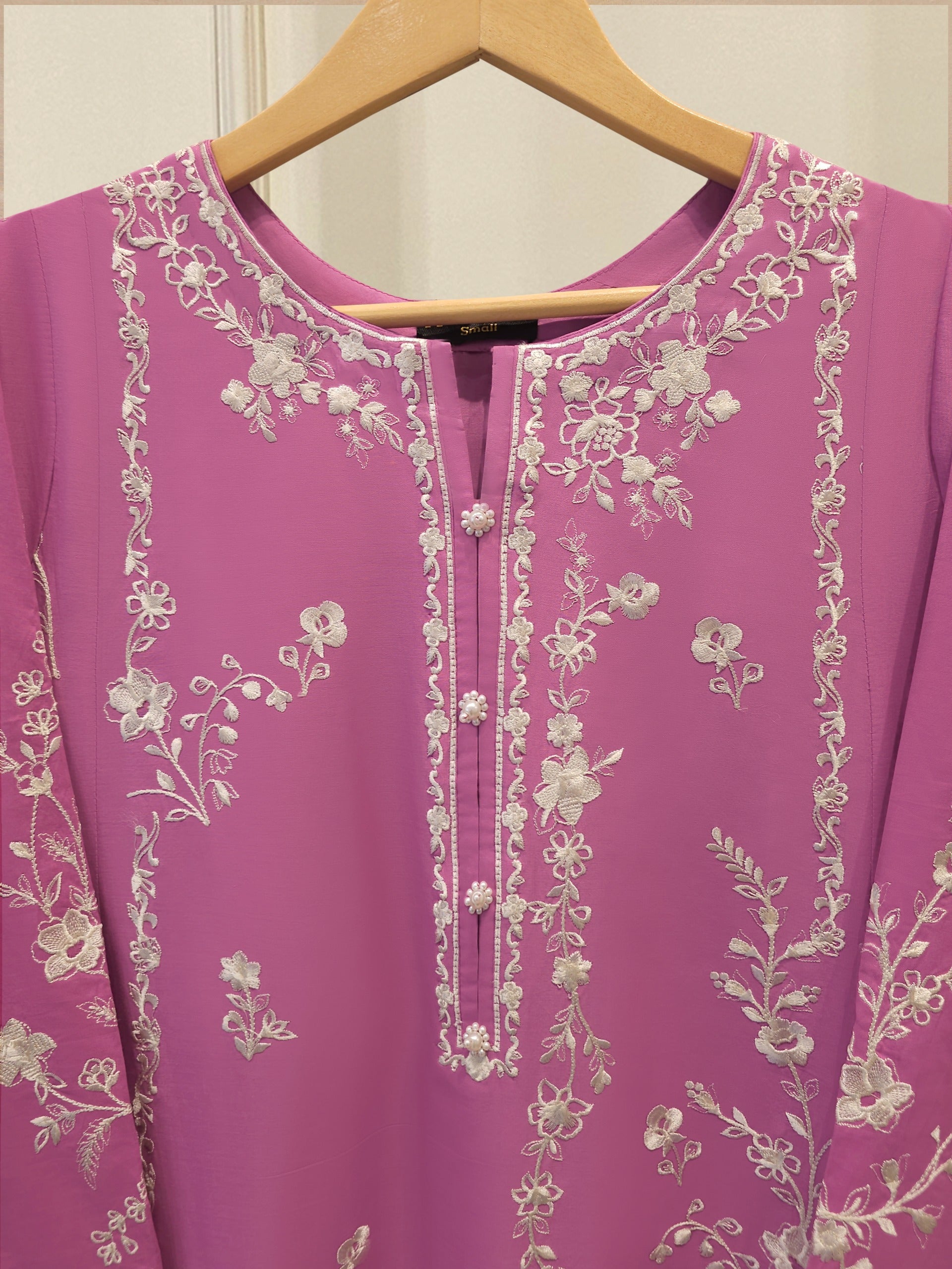 2 Piece - Embroidered Cambric Suit S115275 Secondary image