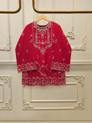 2 Piece - Embroidered Cambric Suit S115303
