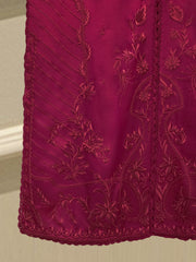 3 Piece- Pure Korean Silk Embroidered Suit S115293
