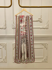 3 Piece- Pure Korean Silk Embroidered Suit S115293