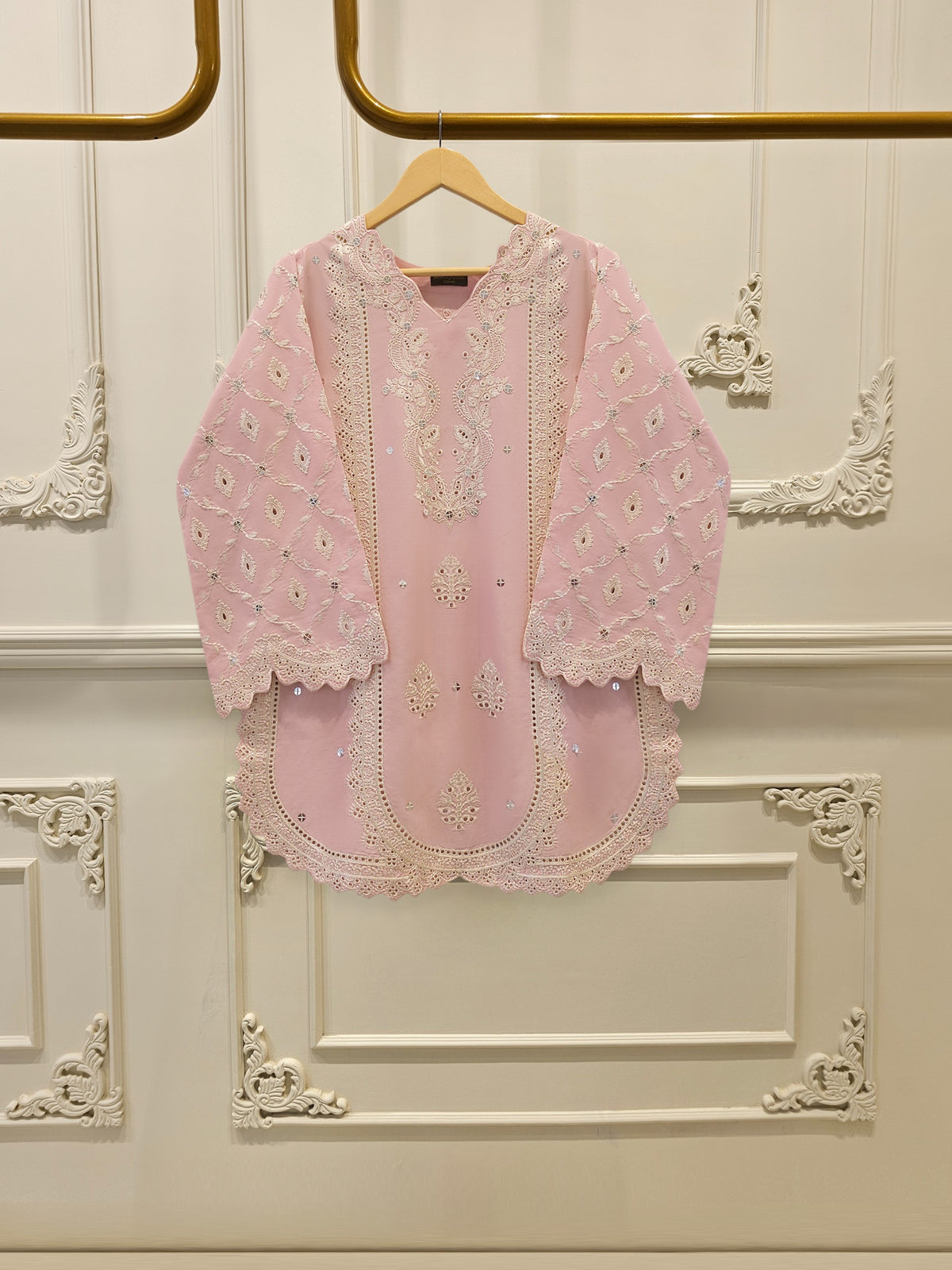 2 Piece - Embroidered Cambric Suit S115337
