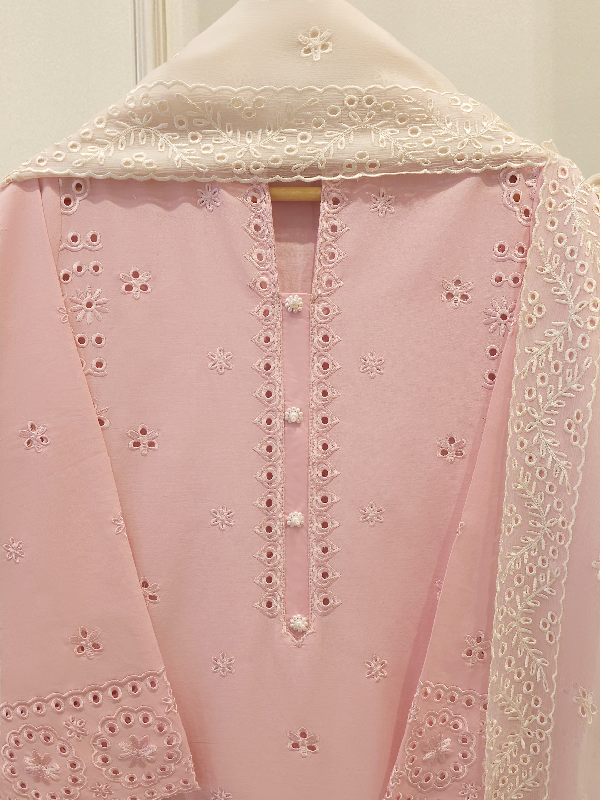 3-Piece Embroided Cambric Suit S115314 Secondary image