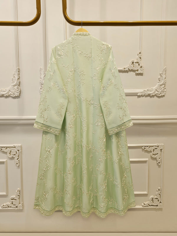 3 Piece- Pure  Sheesha Silk Embroidered Suit S115344
