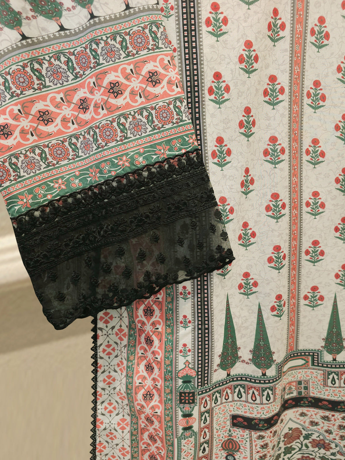 2 Piece Digital Printed Cambric Suit S115339