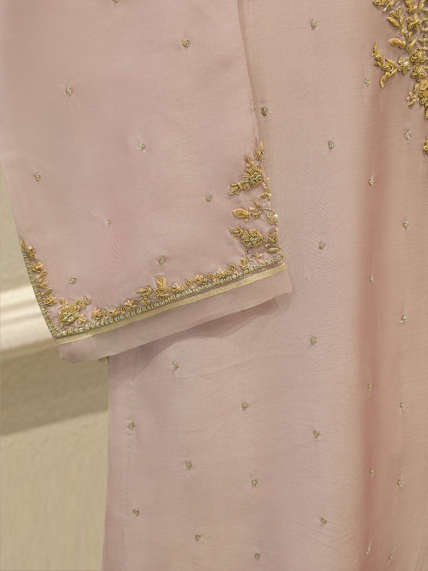 2 Piece- Pure Sheesha Silk Embroidered Suit S115359