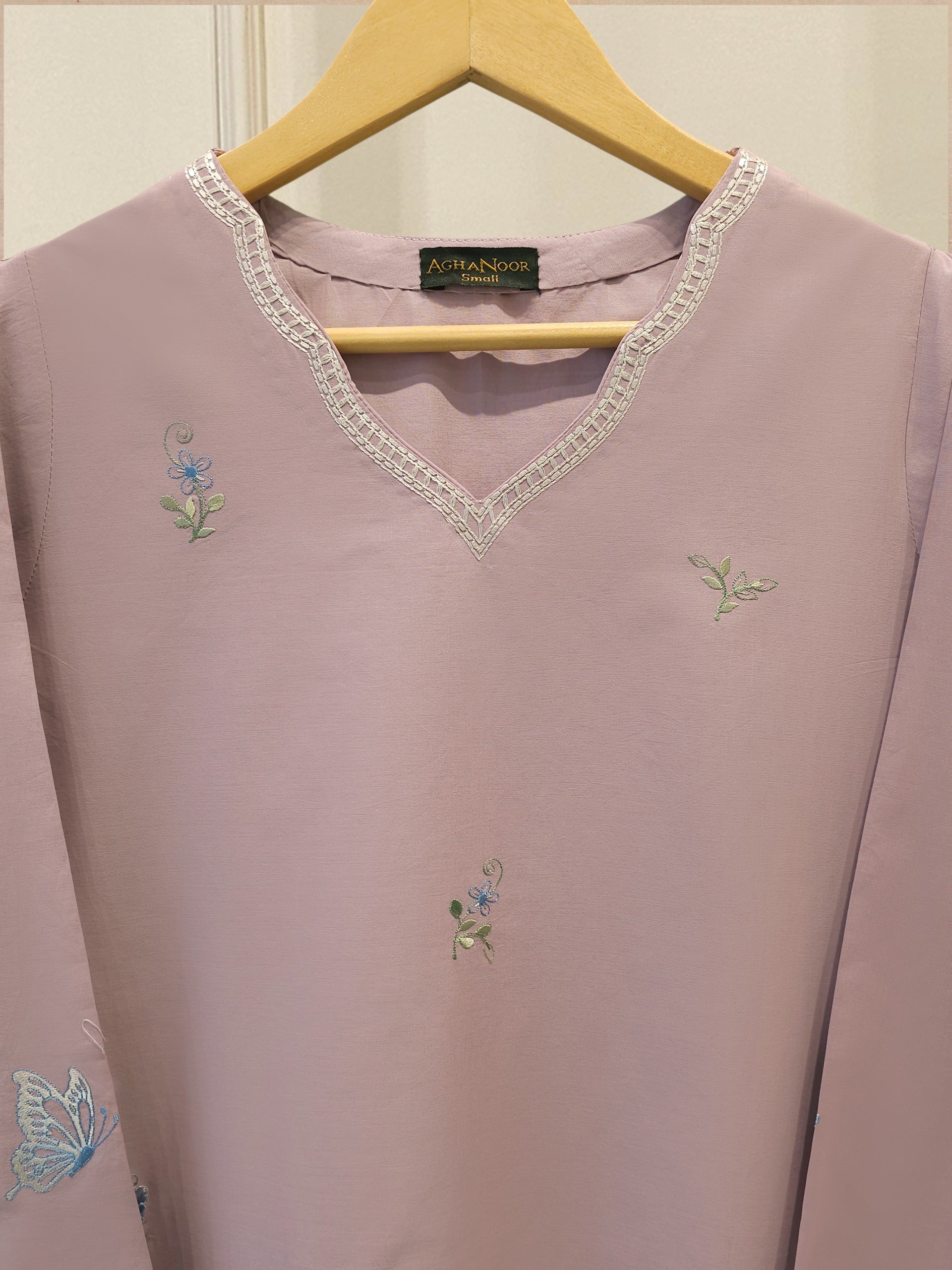 2 Piece - Embroidered Cambric Suit S115354 Secondary image