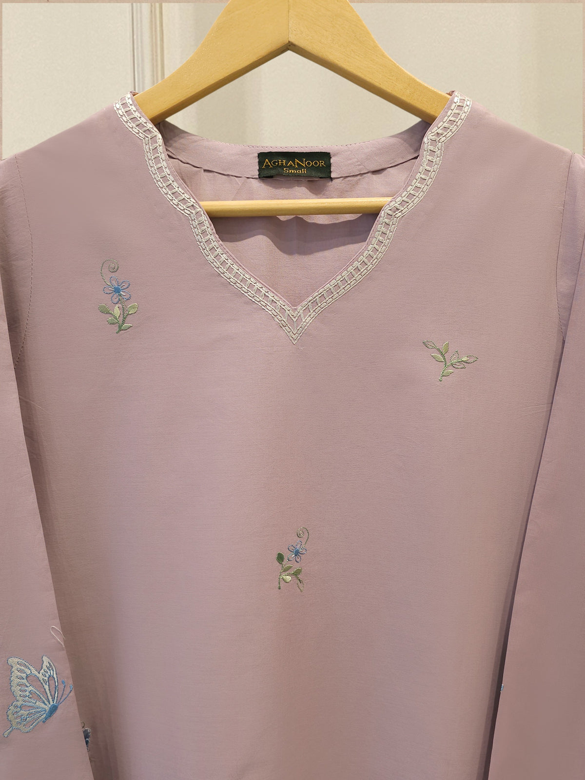 2 Piece - Embroidered Cambric Suit S115354