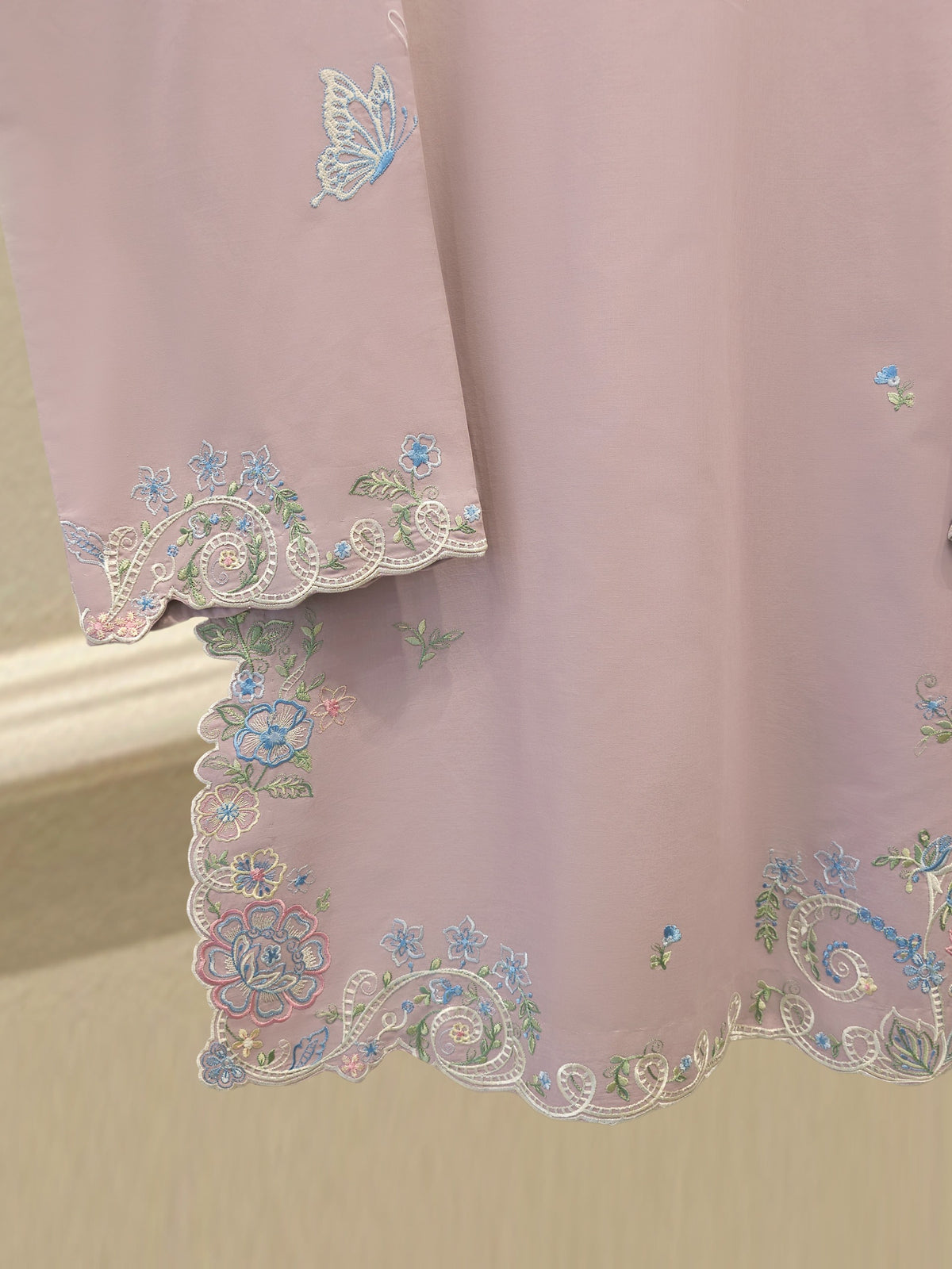 2 Piece - Embroidered Cambric Suit S115354