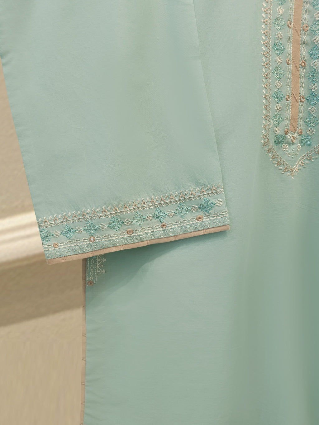 2 Piece - Embroidered Cambric Suit S115334
