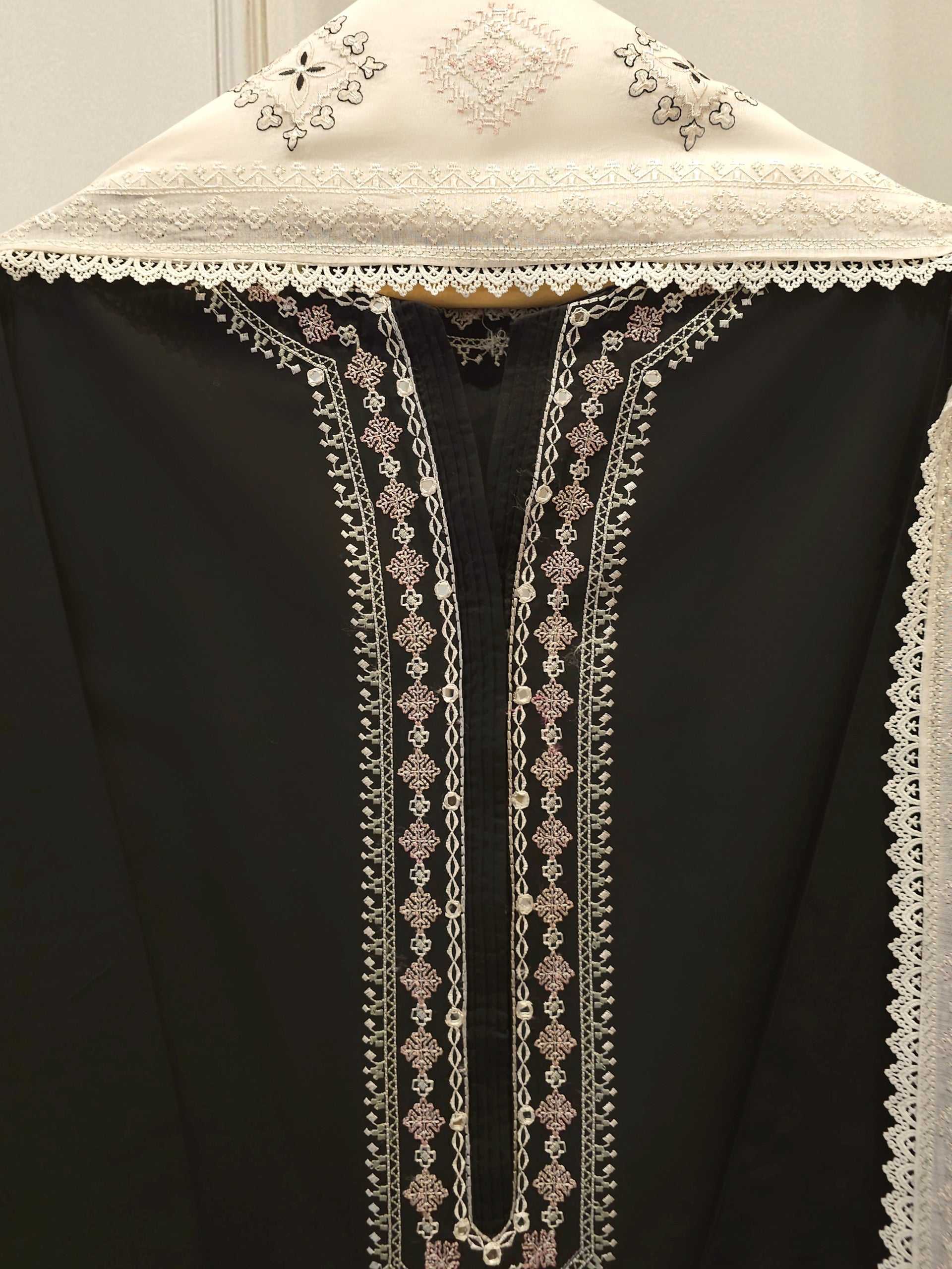 2 Piece - Embroidered Cambric Suit S115370 Secondary image