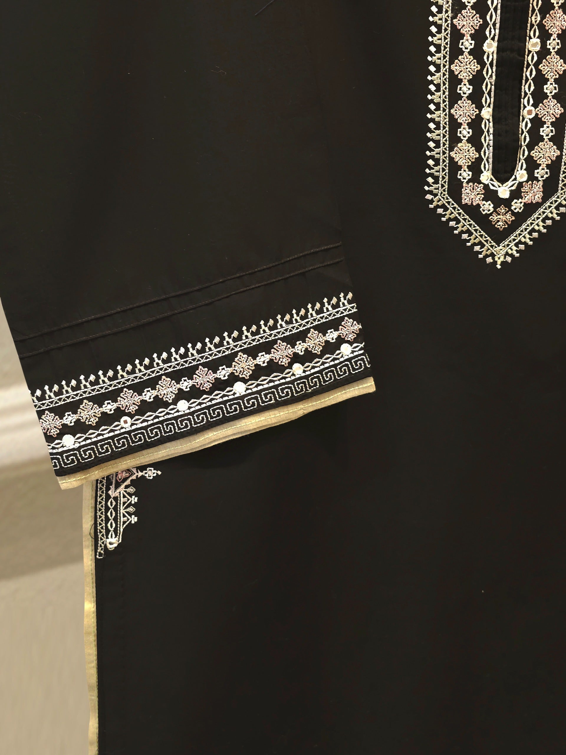 2 Piece - Embroidered Cambric Suit S115370