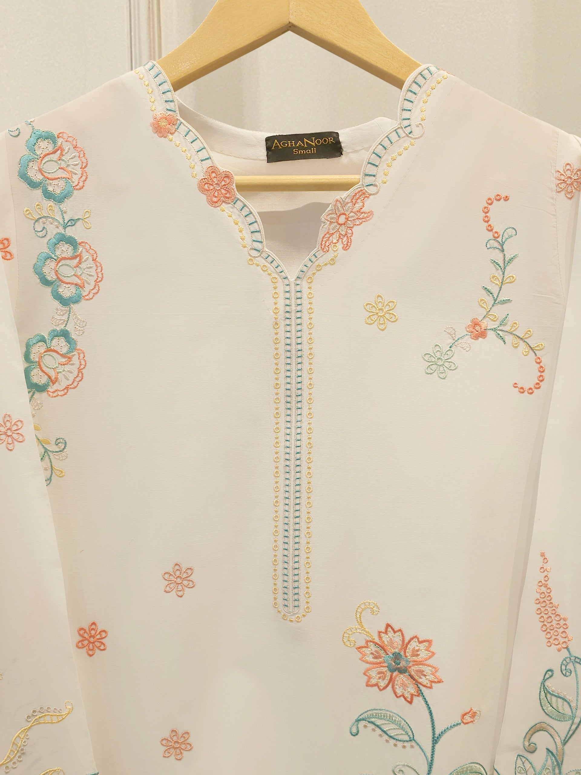 2 Piece - Embroidered Cambric Suit S115380 Secondary image