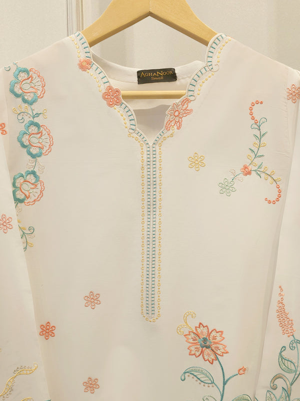 2 Piece - Embroidered Cambric Suit S115380
