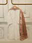 3 Piece- Pure Korean Silk Embroidered Suit S115360