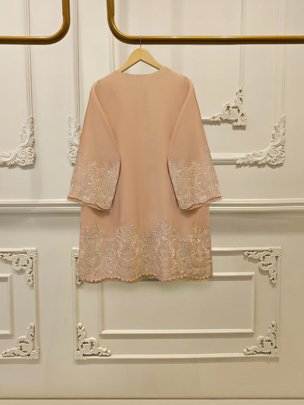 3 Piece- Pure  Sheesha Silk Embroidered Suit S115375