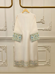 3 Piece- Pure  Sheesha Silk Embroidered Suit S115372