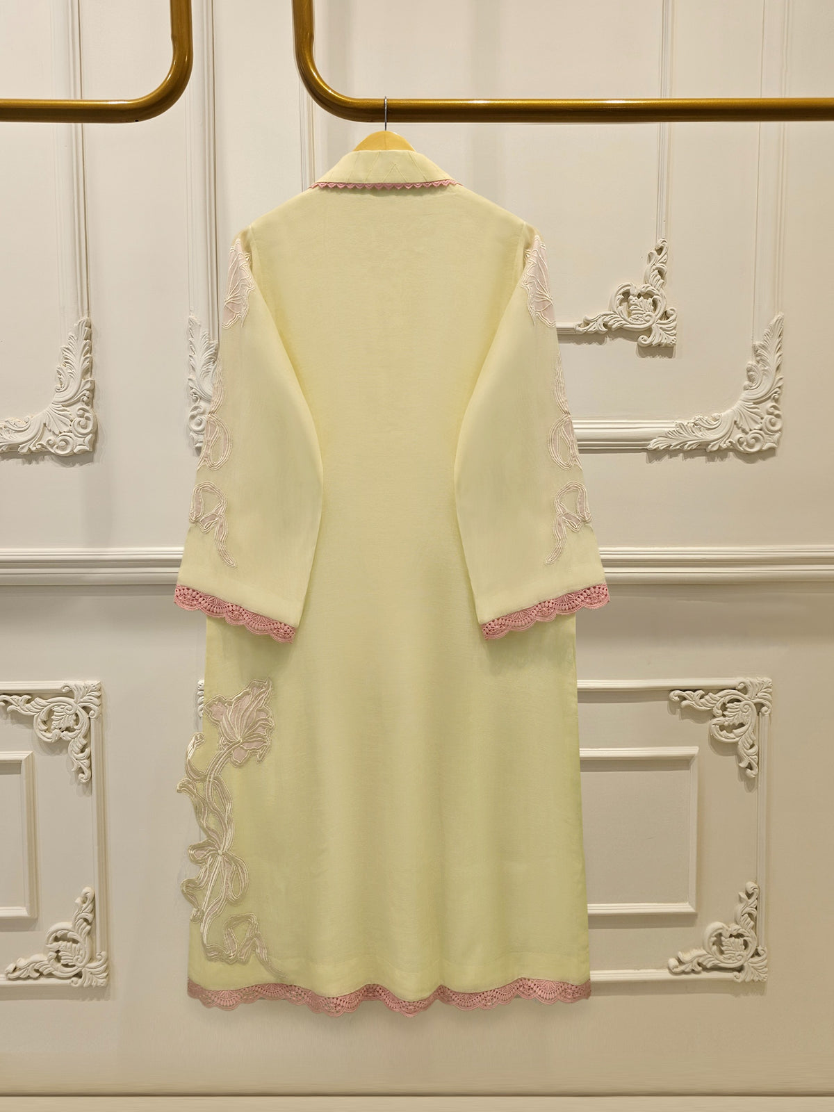 2 Piece - Pure Embroidered Cotton Net Suit S114820