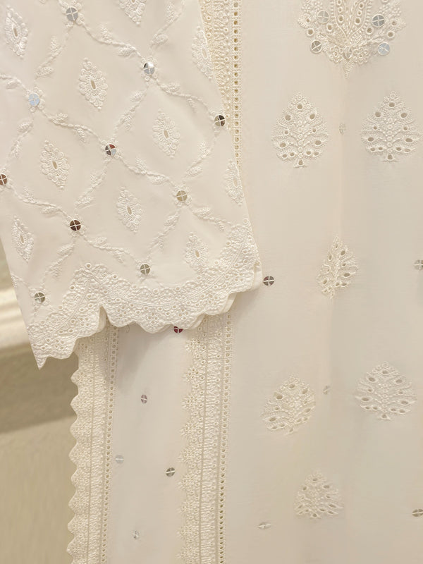 3-Piece Embroidered Cambric Suit S115355