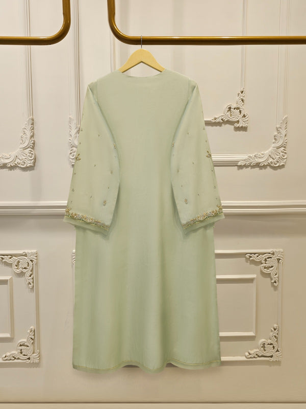 2 Piece- Pure Sheesha Silk Embroidered Suit S115404