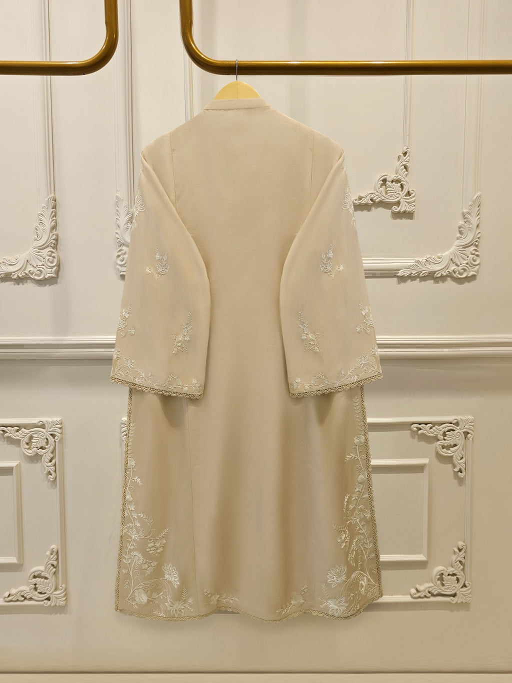 3 Piece- Pure Korean Silk Embroidered Suit S115400