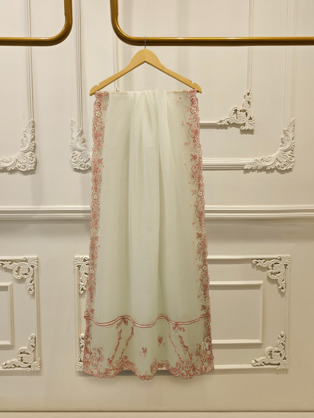 3 Piece- Pure  Sheesha Silk Embroidered Suit S115407