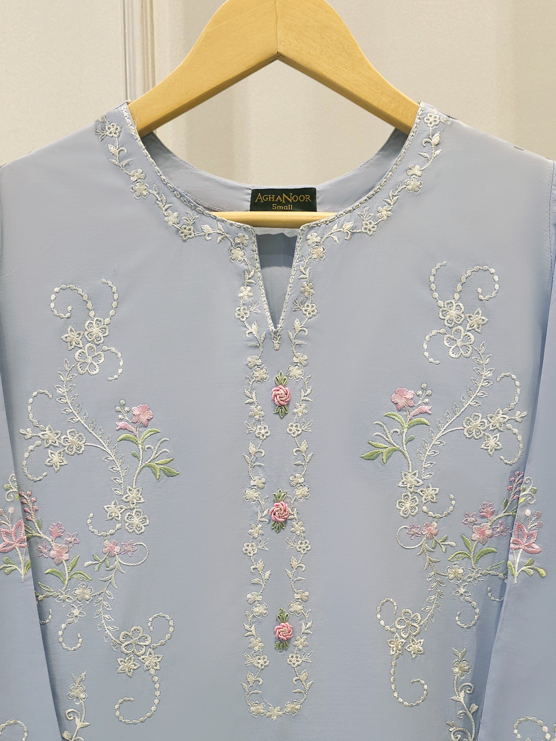 2 Piece - Embroidered Cambric Suit S115387 Secondary image