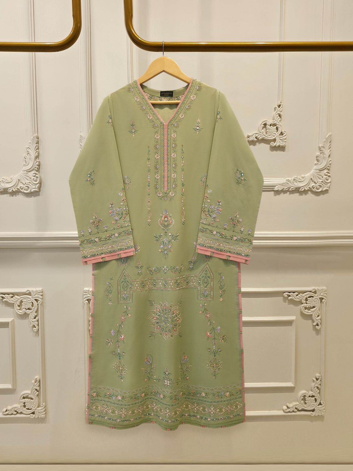 2 Piece - Embroidered Cambric Suit S115402