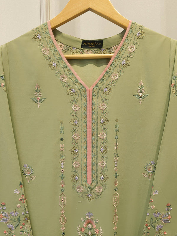 2 Piece - Embroidered Cambric Suit S115402