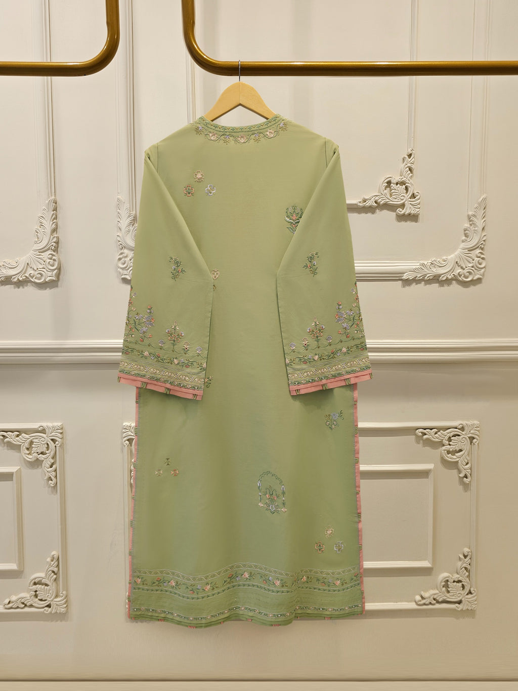 2 Piece - Embroidered Cambric Suit S115402