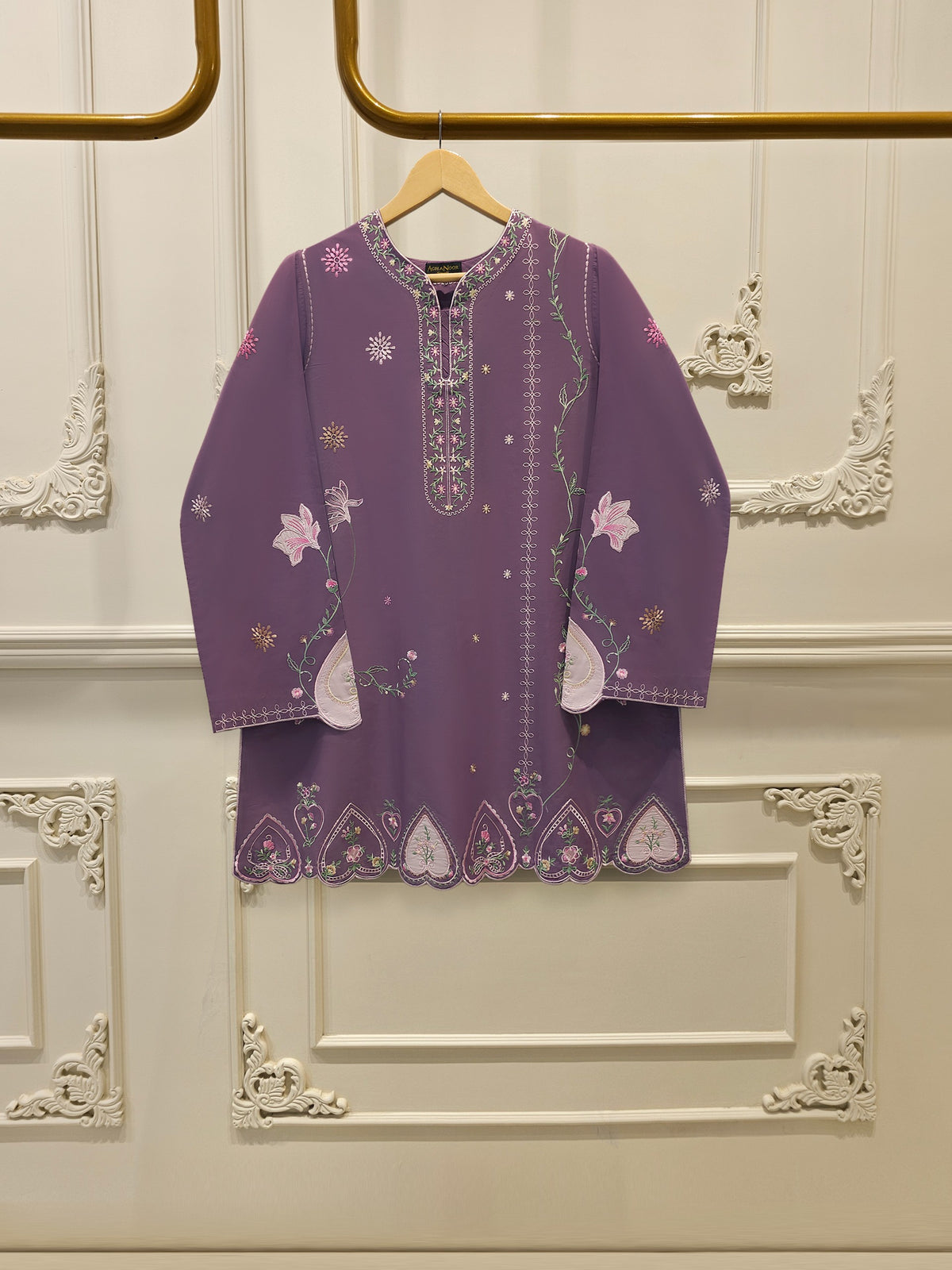2 Piece - Embroidered Cambric Suit S115378 Main image