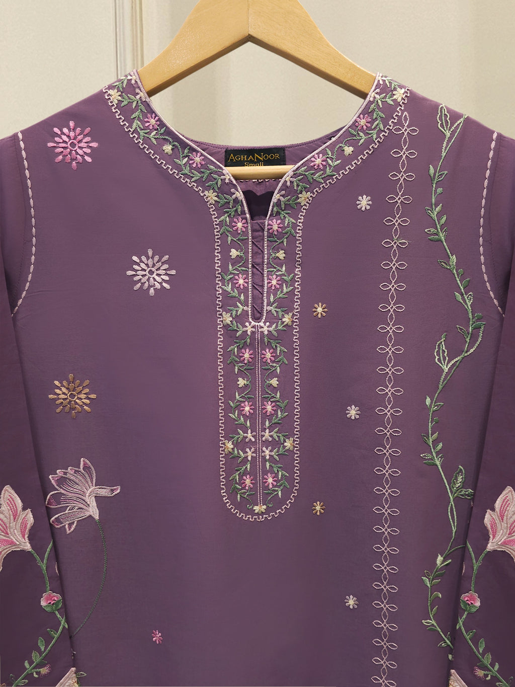 2 Piece - Embroidered Cambric Suit S115378