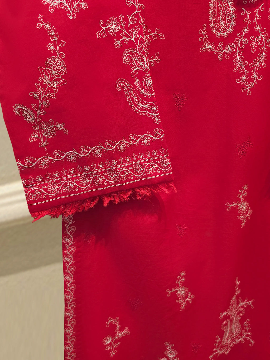 2 Piece - Embroidered Cambric Suit S115412