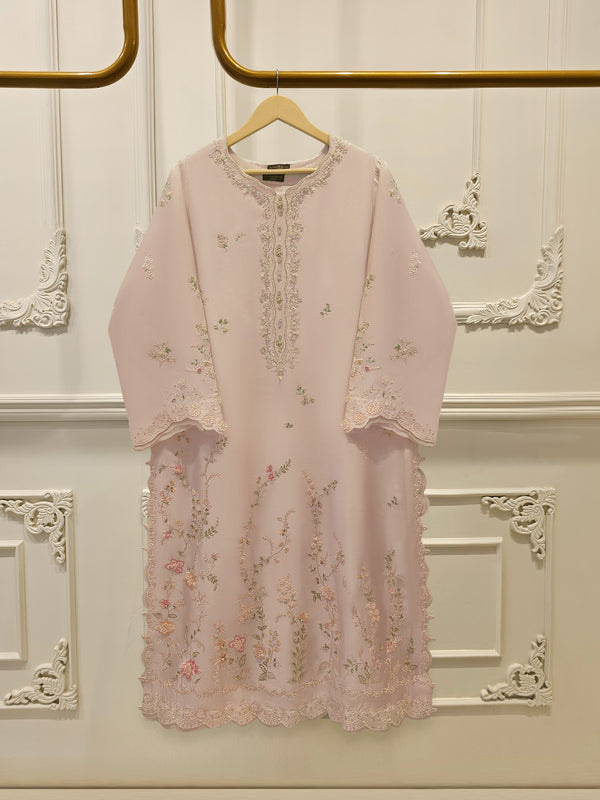 2 Piece- Pure Sheesha Silk Embroidered Suit S115423