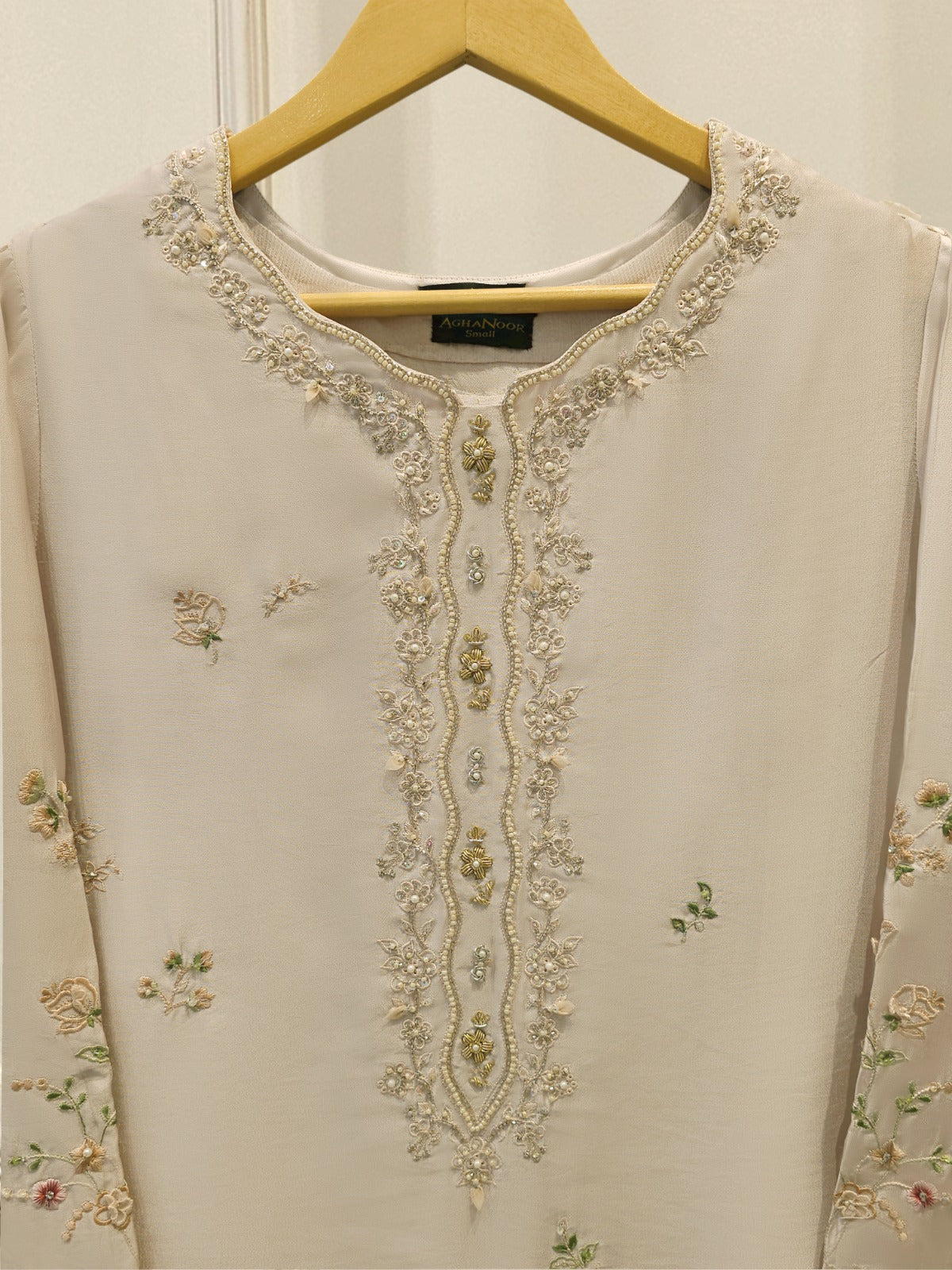 2 Piece- Pure Sheesha Silk Embroidered Suit S115417