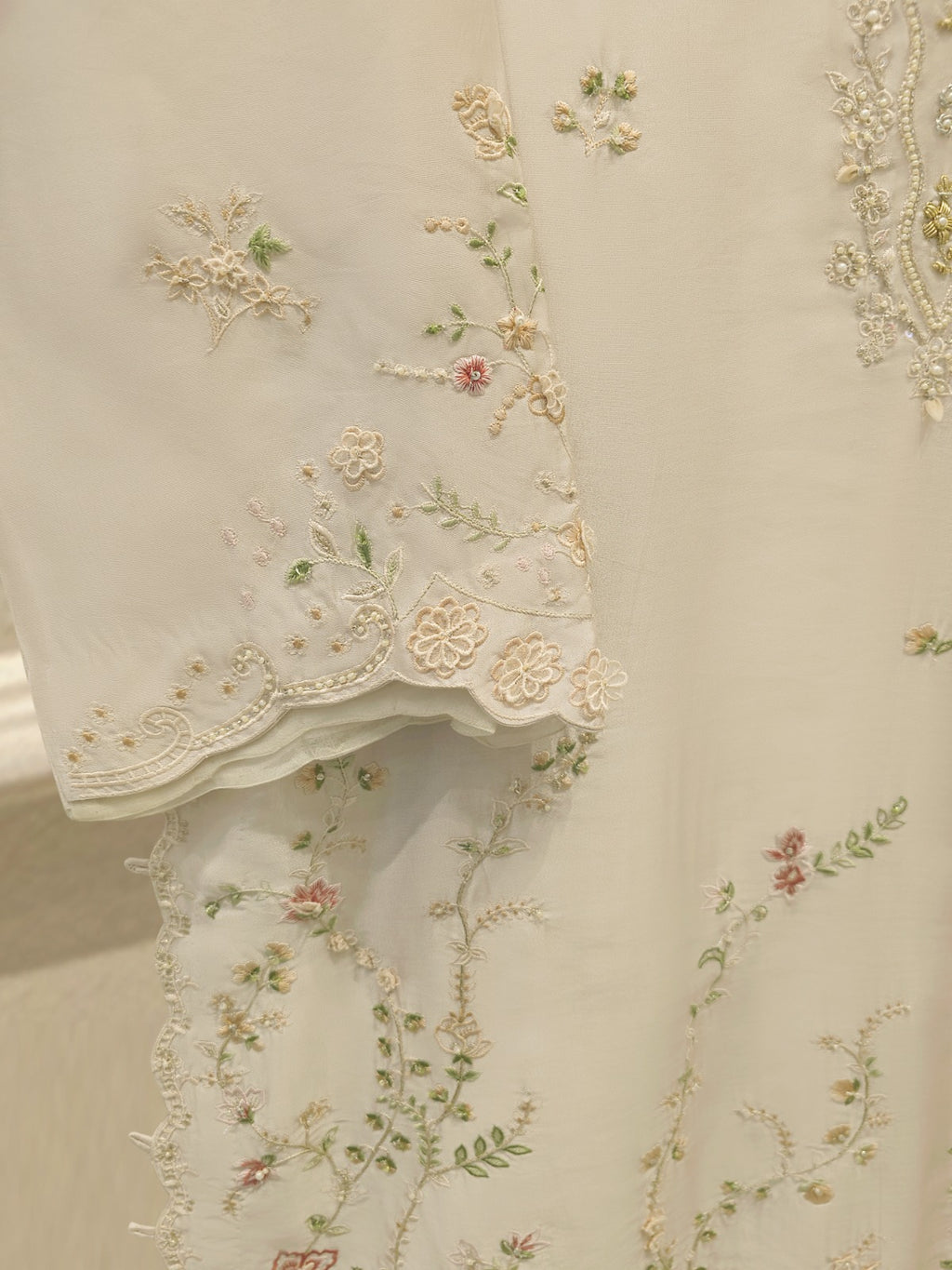 2 Piece- Pure Sheesha Silk Embroidered Suit S115417