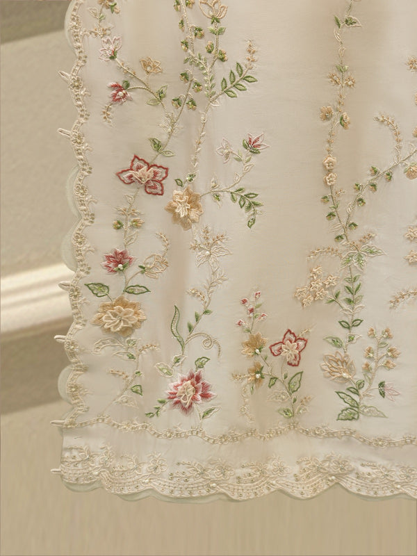 2 Piece- Pure Sheesha Silk Embroidered Suit S115417