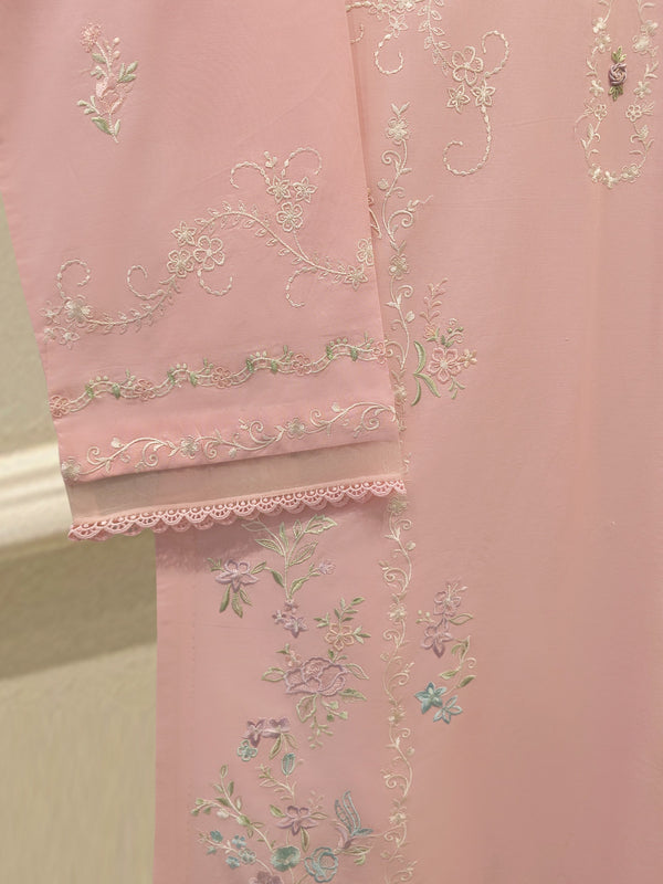 2 Piece - Embroidered Cambric Suit S115411