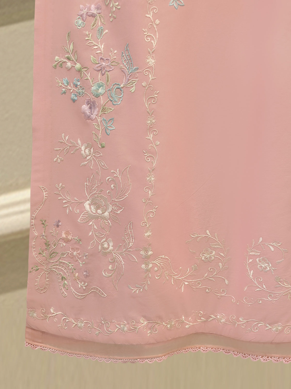 2 Piece - Embroidered Cambric Suit S115411