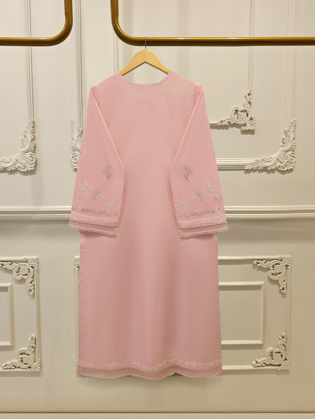 2 Piece - Embroidered Cambric Suit S115411