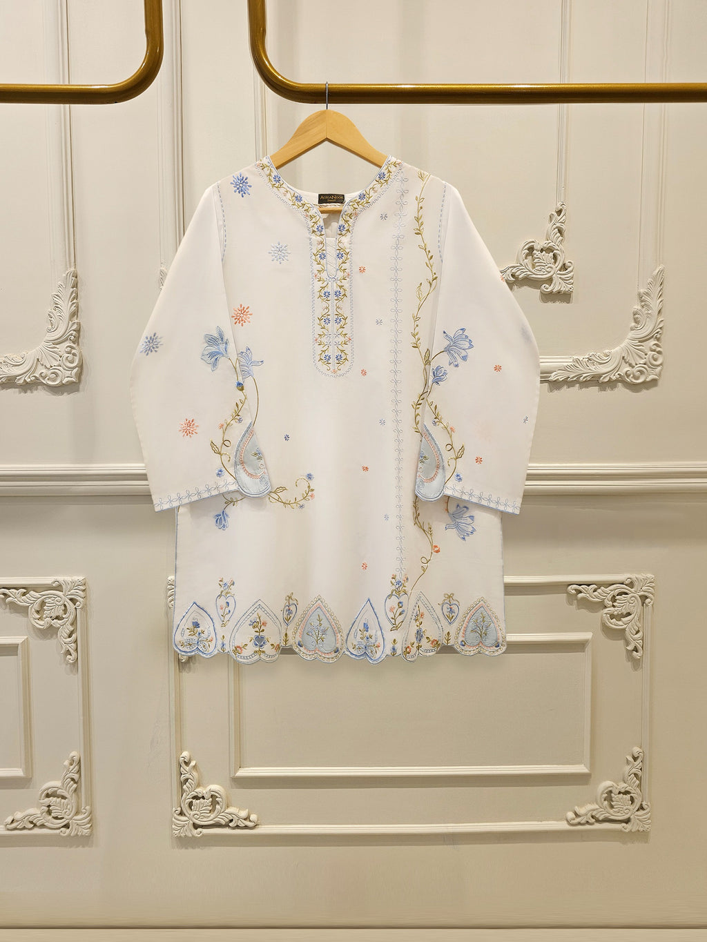 2 Piece - Embroidered Cambric Suit S115382