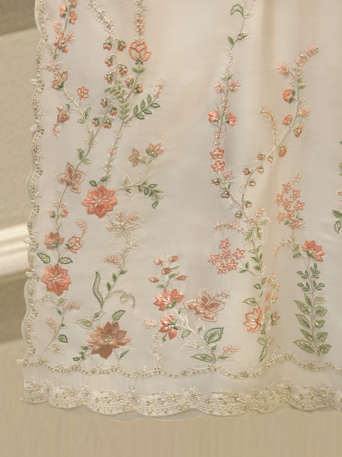 2 Piece- Pure Sheesha Silk Embroidered Suit S115386